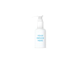 Download Free Cosmetics bottle with pump Mockup generator | Smartmockups