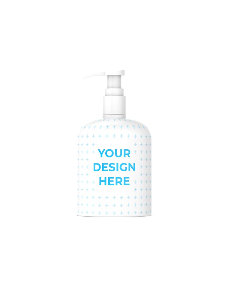 Download Free Cosmetics bottle with pump Mockup generator | Smartmockups
