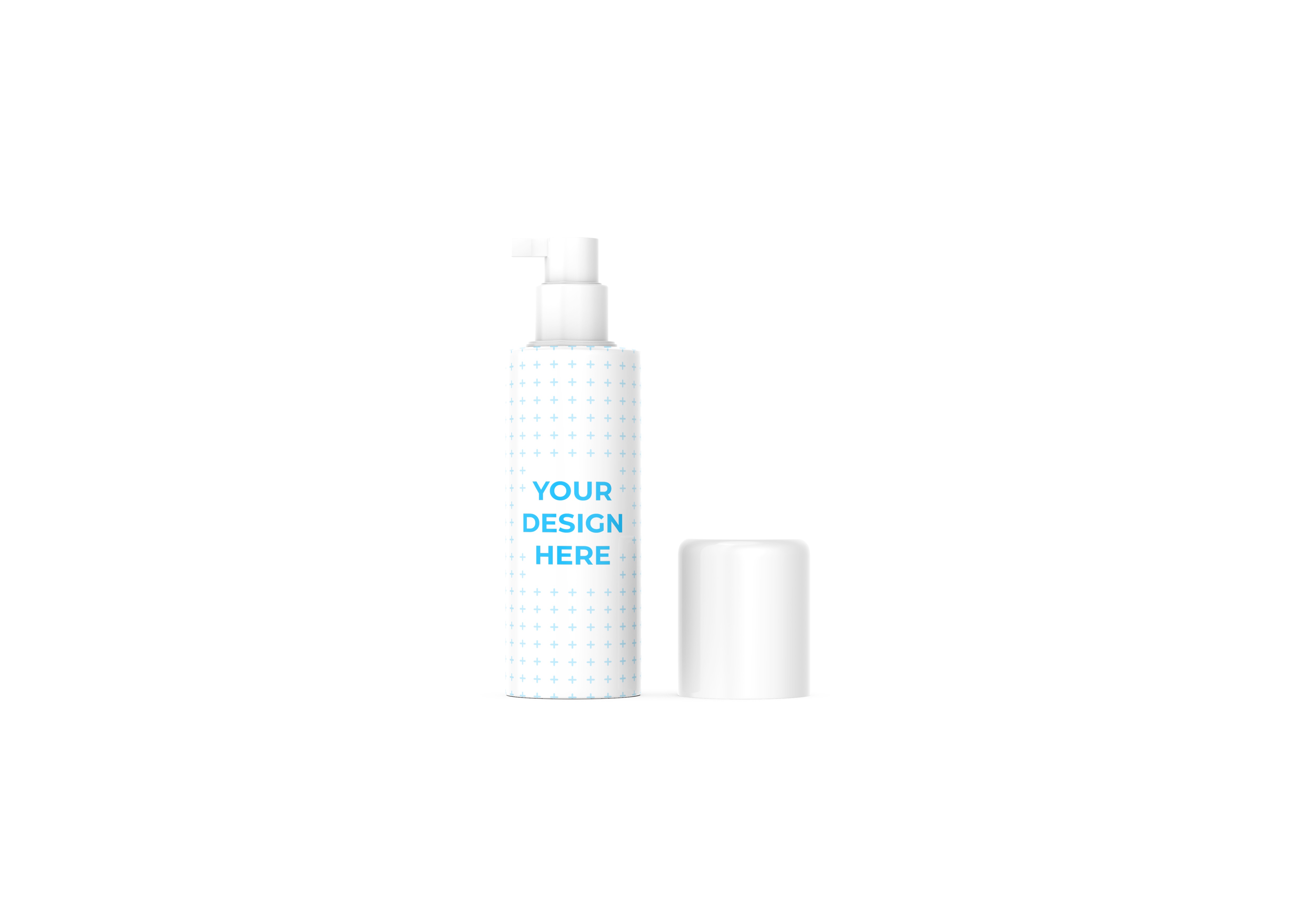 Download Free Cosmetics bottle with pump Mockup generator ...