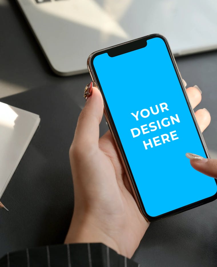 Download Free iPhone X in hands of a driver Mockup generator ...