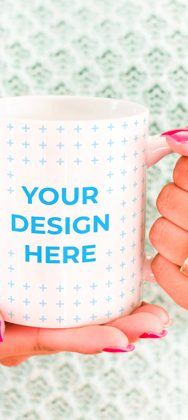Download Free Ceramic mug full of coffee on the wooden table Mockup ...