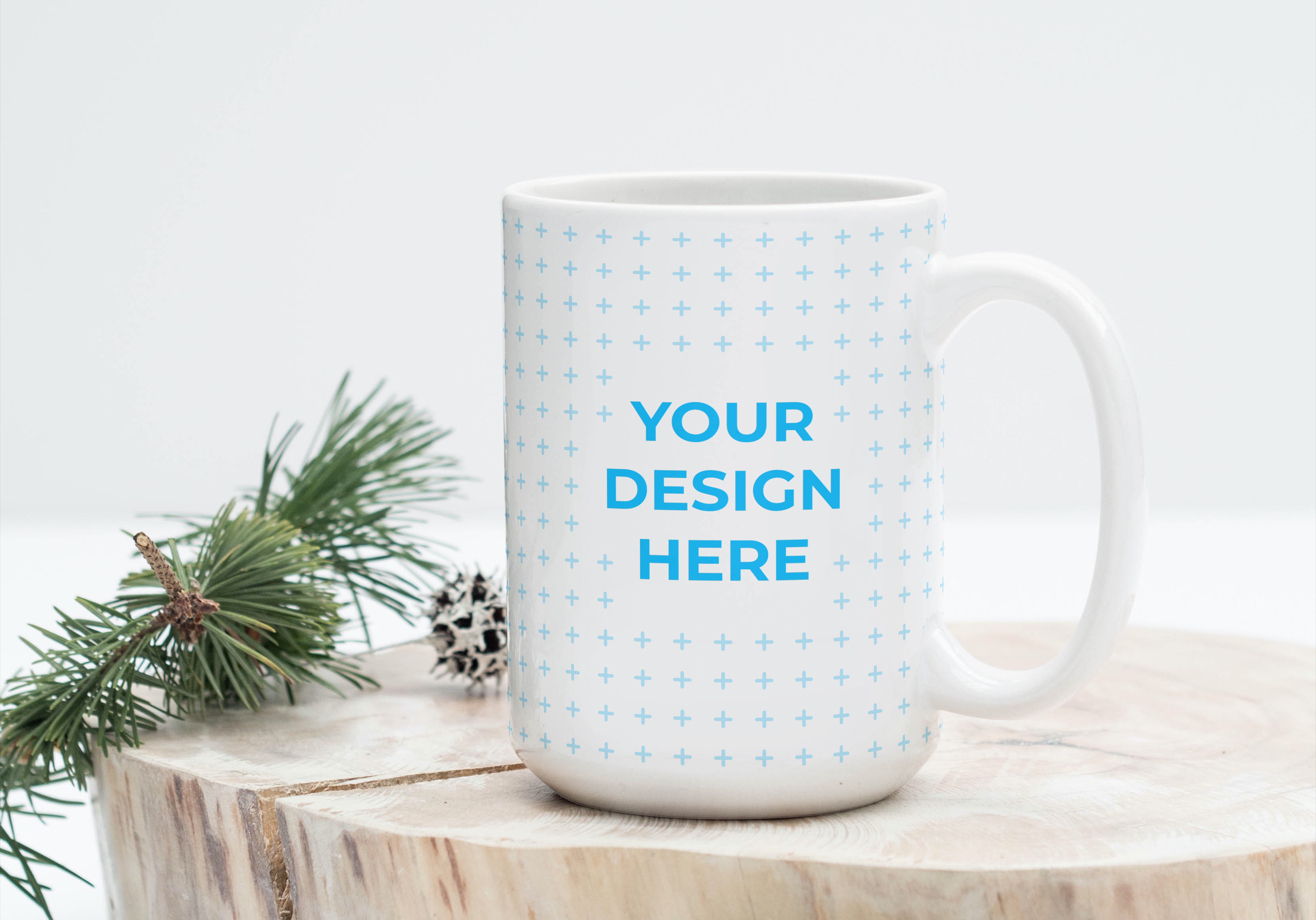 Free Cup with a blanket Mockup generator Smartmockups
