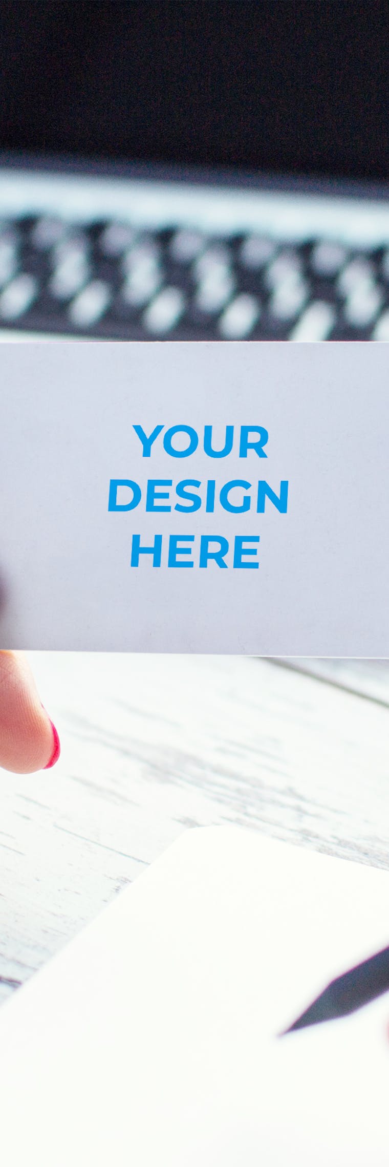 Download Free ISO - 85x55mm business card with changeable color Mockup generator | Smartmockups