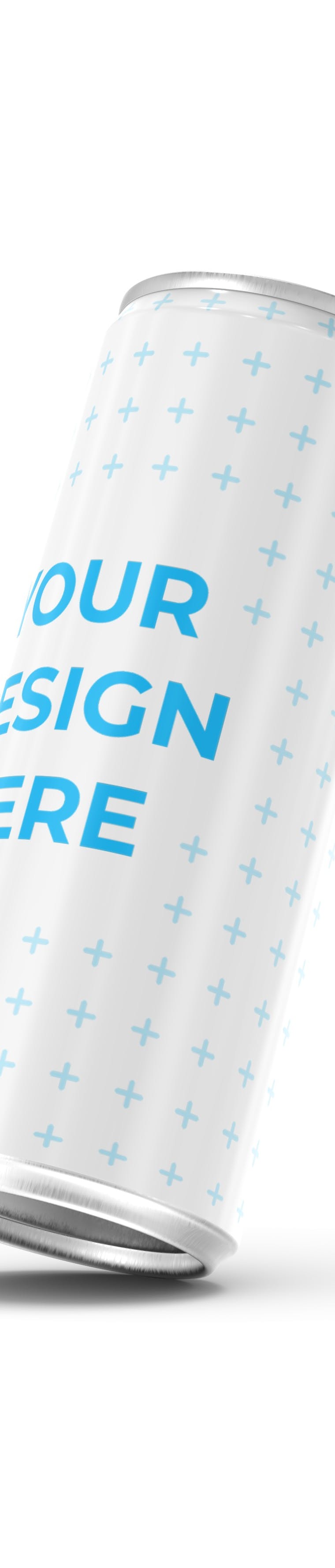 Download Free 500ml can with metallic, matte and plastic finish Mockup generator | Smartmockups
